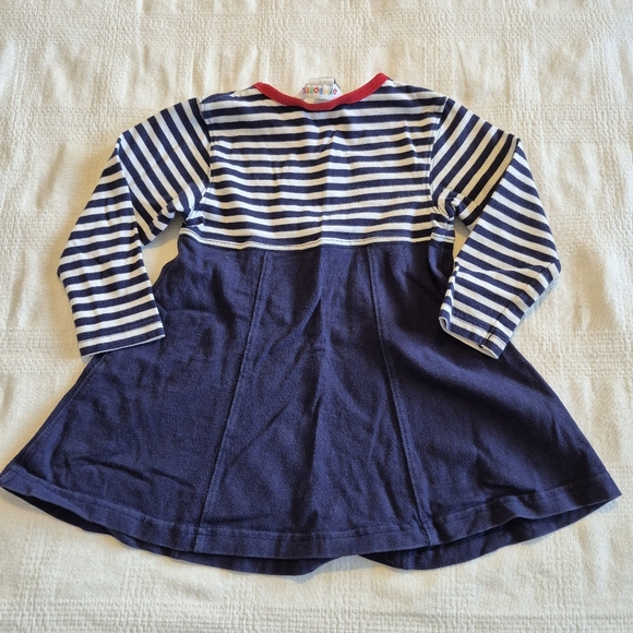 Gymboree girls size small 2-3 years Vintage blue postage stamp design dress VGUC - Picture 4 of 4